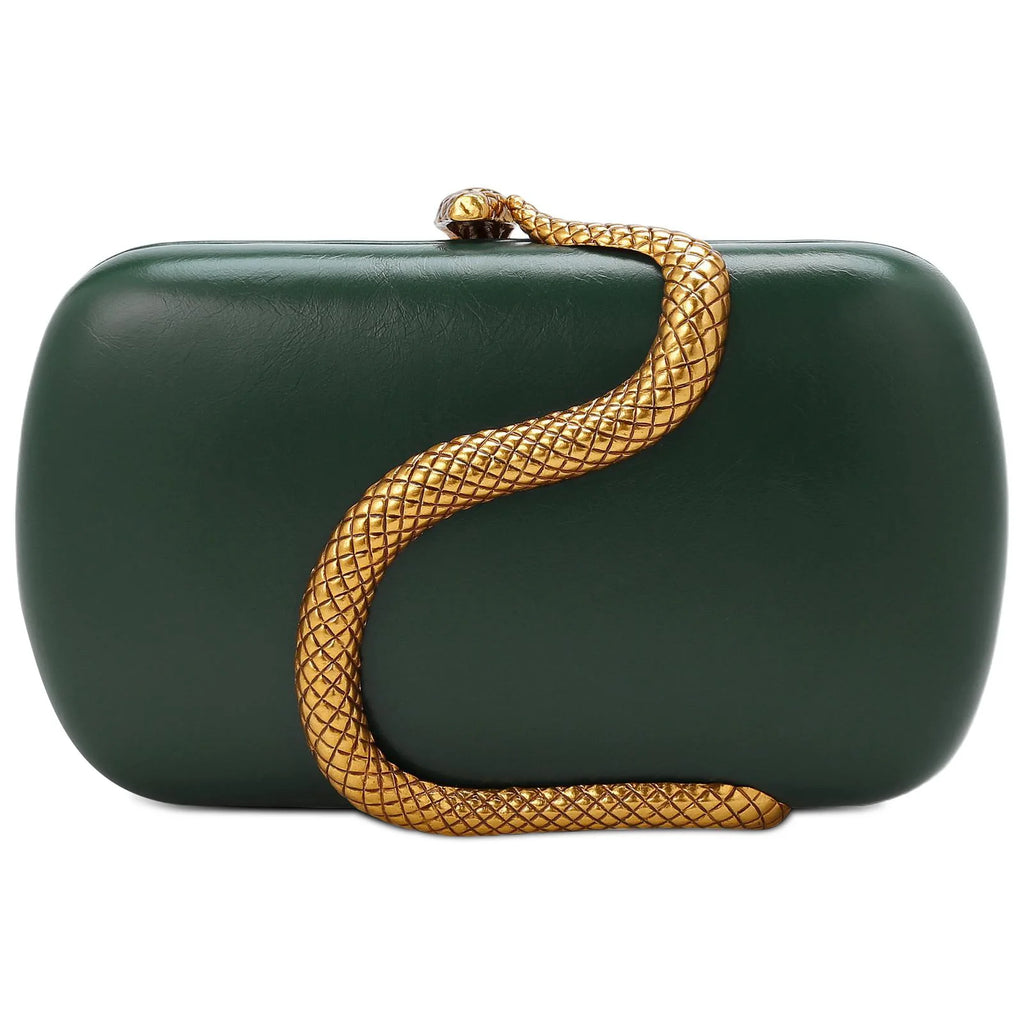 Metal Snake Party Bags For Women Highclass Smooth Designer Evening Bags Purses Clutch Party Chain Shoulder Handbags Bolsos