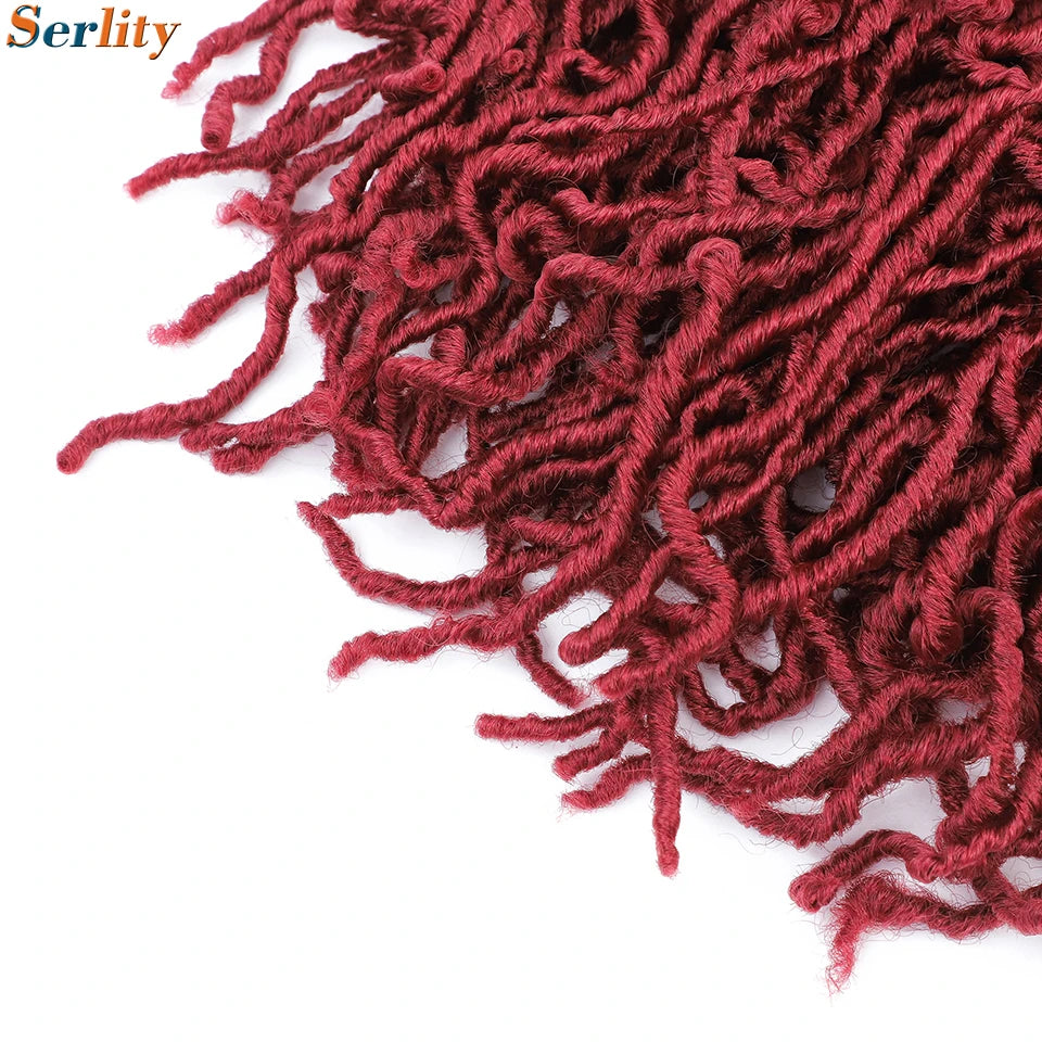 Serlity Faux Locs Extensions — 36"/24"/18" Soft Goddess Dreadlocks Crochet Hair