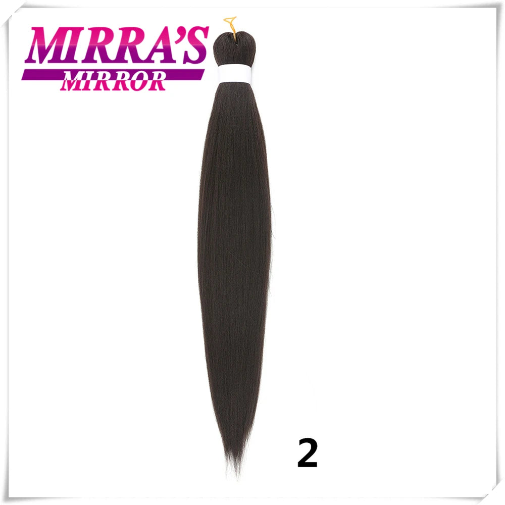 Braiding Hair Pre Stretched Soft Yaki Synthetic Crochet Hair Braid Extension Hot Water Setting Green Pink Orange Yellow Hair