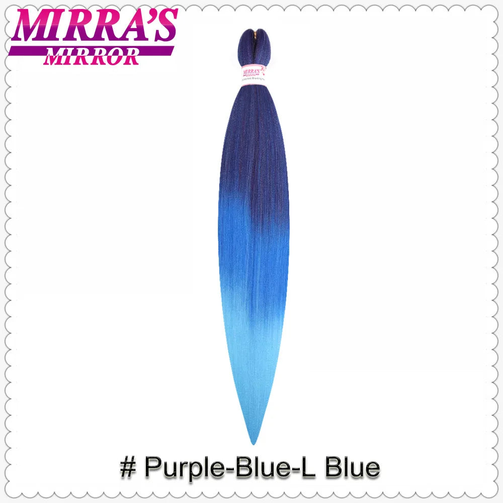 Corlorful Synthetic Jumbo Braids Hair Extensions 28 Inch Braiding Hair Pre Stretched Yellow Blue Green Red Pink Purple Braids