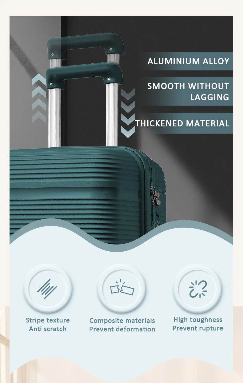 2024 New Design Travel Suitcase Rolling, Women Men Carry on Travel Trolley Case 20 Inch, Boarding Cabin Luggage Suitcase 24 28''