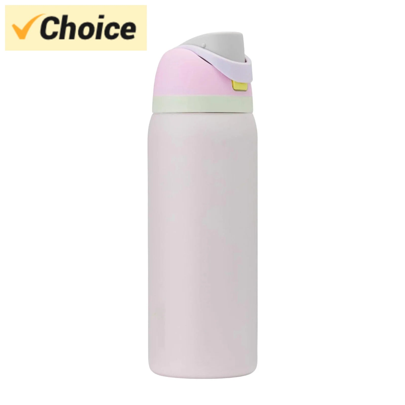 24oz Double Layer Stainless Steel Insulated Cup Water Cup Handle Cover Stainless Steel And Vacuum Insulated Leak Proof Soft Cove