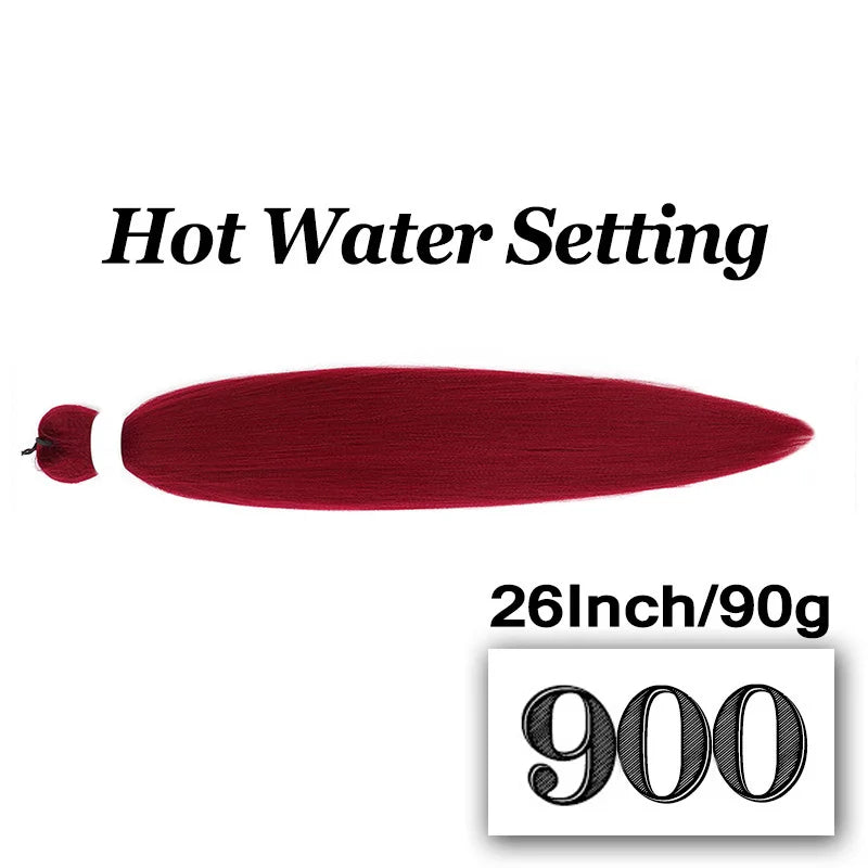 Braiding Hair Pre-stretched 26 Inch Hair Extensions for Afro Crochet Braids Synthetic Hair DIY Purple Pink Peach Red Jumbo Braid