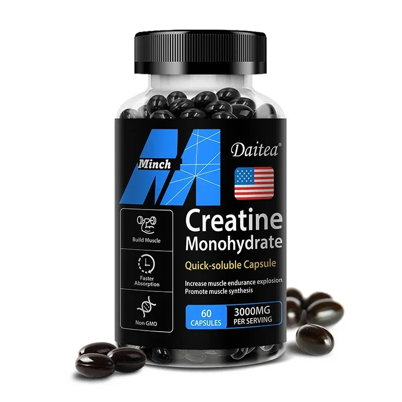 Daitea Creatine Monohydrate 3000 mg — Strength, Muscle & Performance (Keto-Friendly)