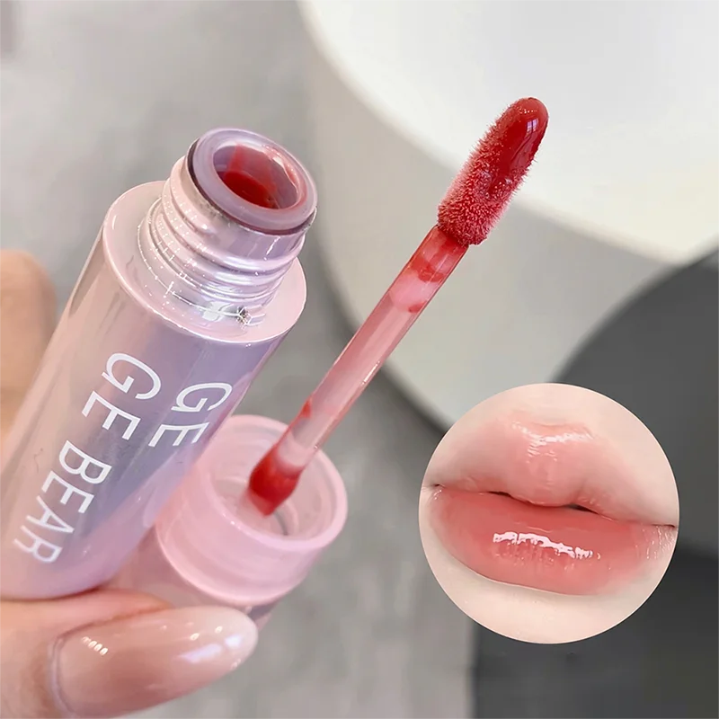 Water Sense Ice Translucent color Lip gloss Mirror water light toot lips appear tender pure water to hold makeup lip glaze