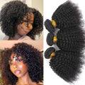 Raw Indian Afro Kinky Curly Human Hair Bundles 4B 4C Natural Virgin Curly 100% Soft Human Hair Weave Bundle Hair Extension Weft