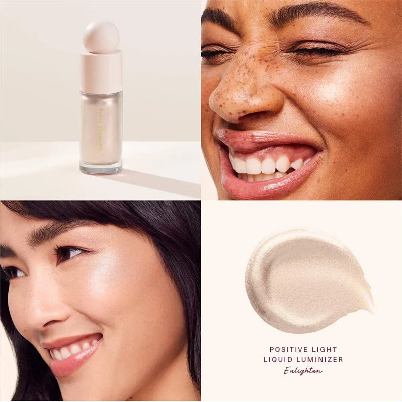 Rare Beauty Positive Light Liquid Contour Luminizer Highlight Contouring Liquid Blush Makeup Face Shimmer Shine Lipstick Makeup