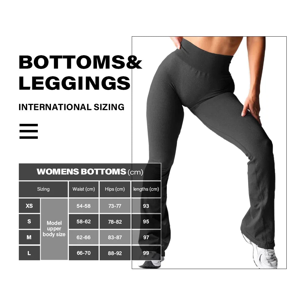 Effortless Flare Leggings — Seamless High-Waist Yoga Pants, Second-Skin Soft
