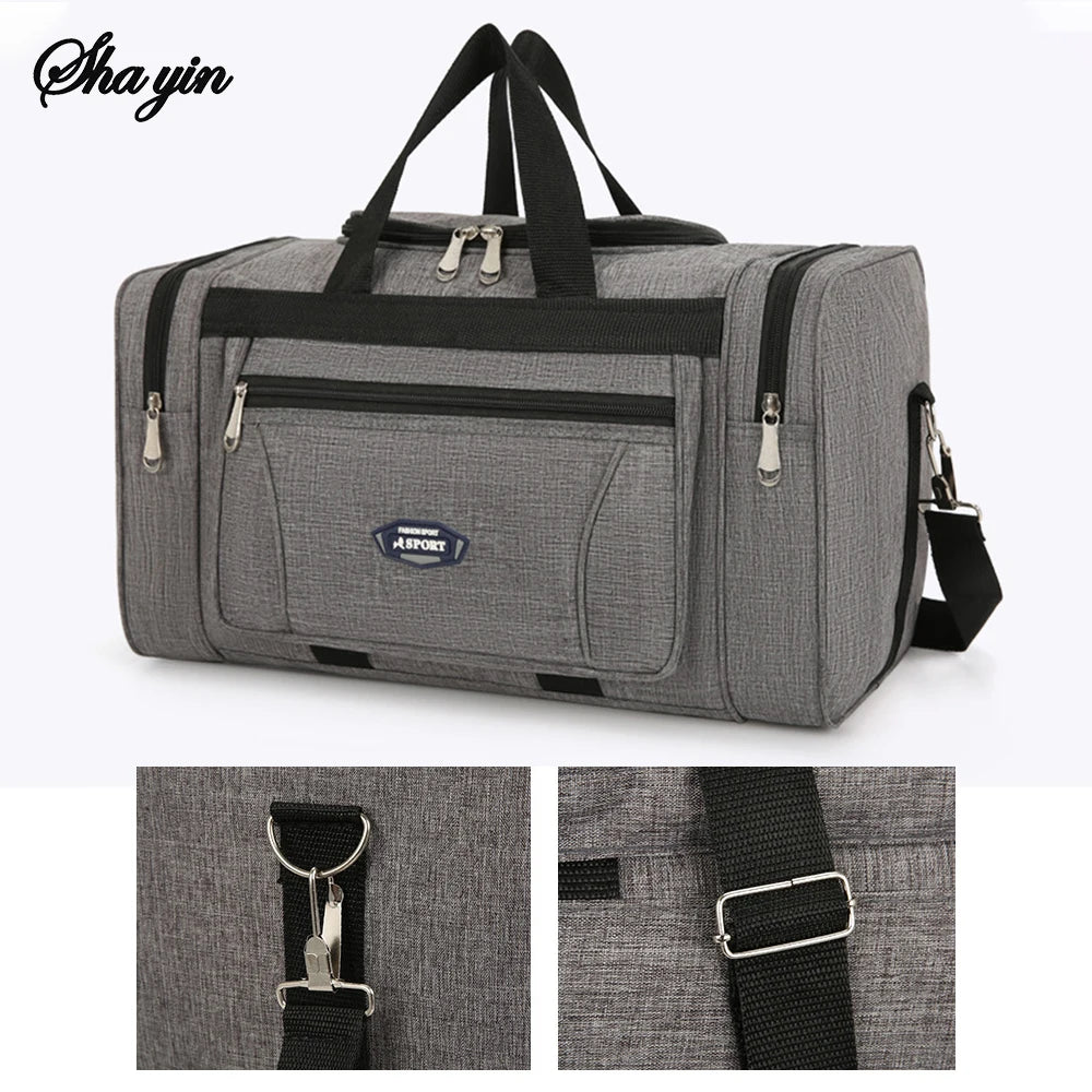 Oxford Waterproof Men Travel Bags Hand Luggage Big Travel Bag Business Large Capacity Weekend Duffle Travel Bag Fitness Bag