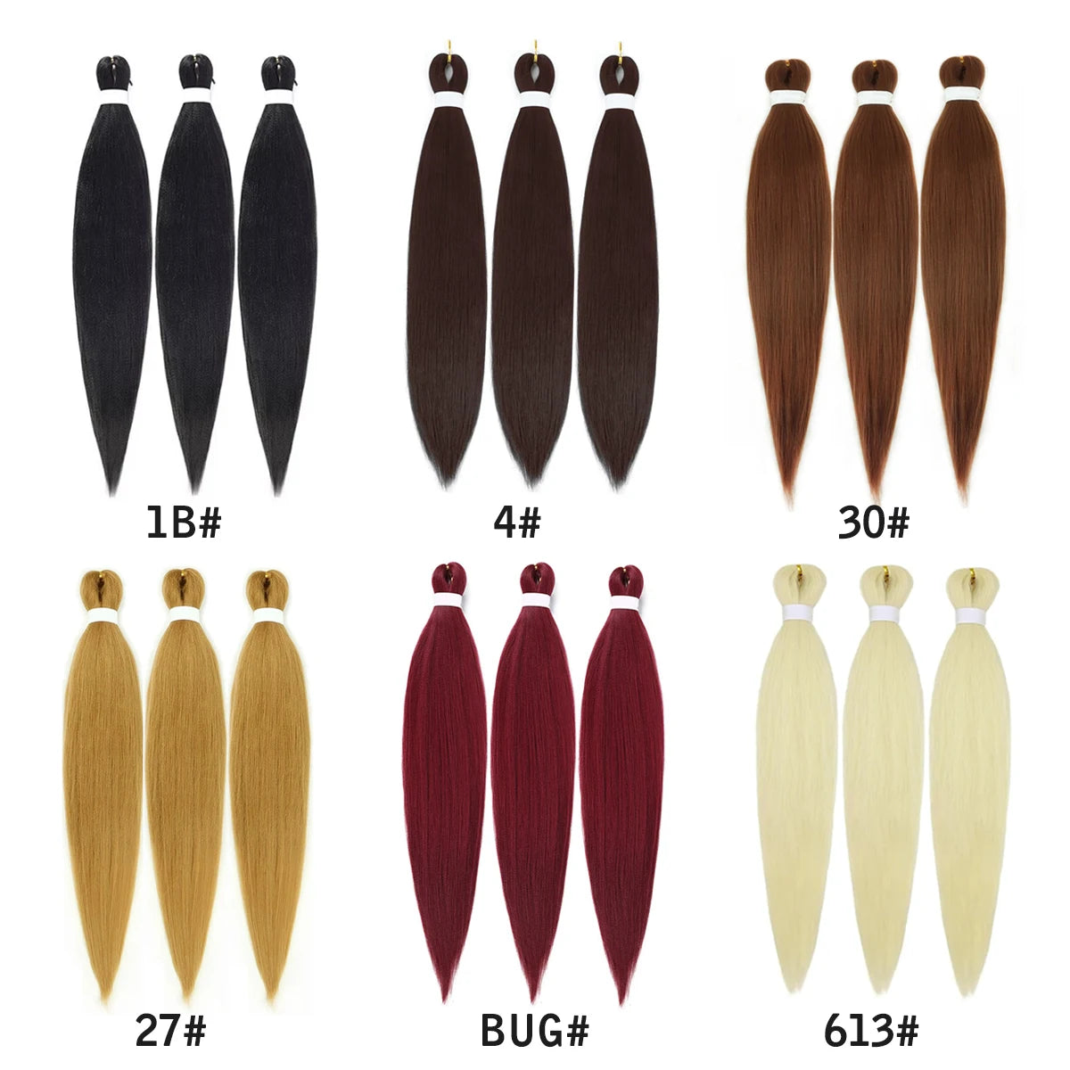 Sheila Beauty Pre-Stretched Braiding Hair — Soft Yaki Jumbo EZ Crochet Extensions (3-Strand Pack)