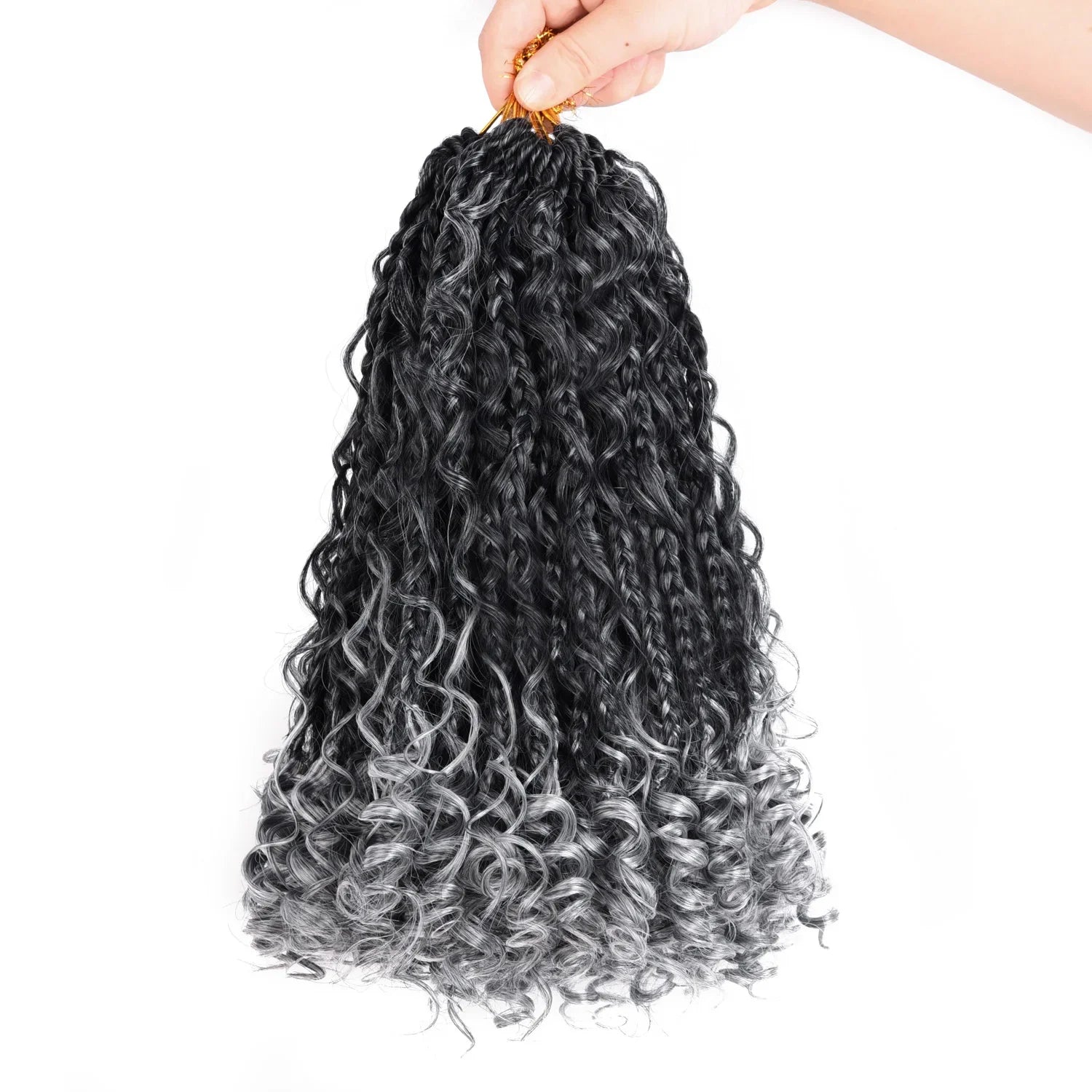 10 Inch Goddess Box Braids Crochet Hair 1Pack/Lot Synthetic Boho Crochet Box Braids With Curl Ends Box Braids Hair Extensions