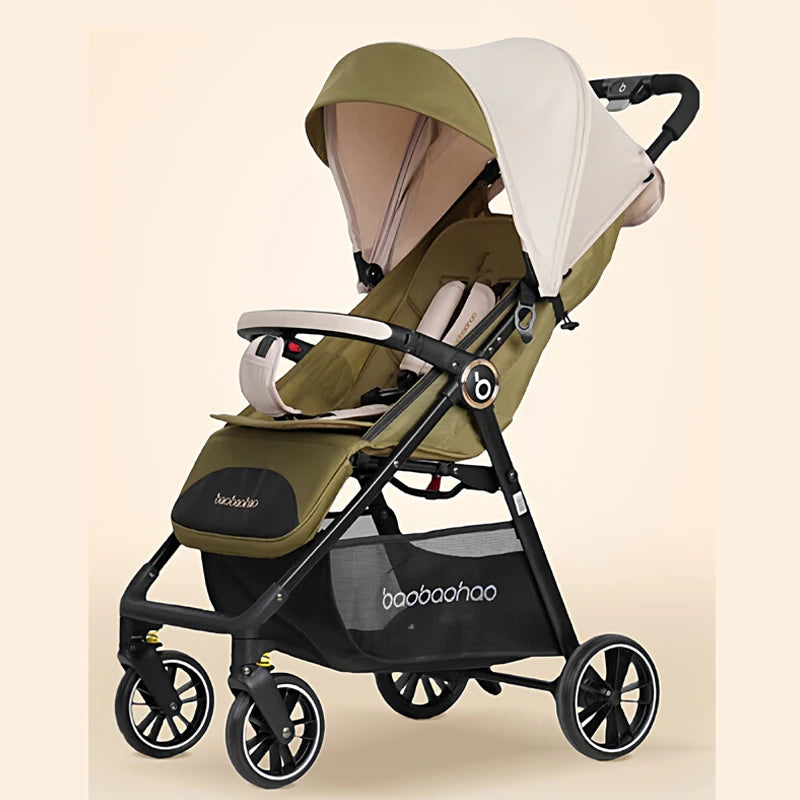 A5  New Update Baby Stroller can Sit and Lie 5-Stage Sunshade Stroller Lightweight Folding Pocket Car Children Stroller