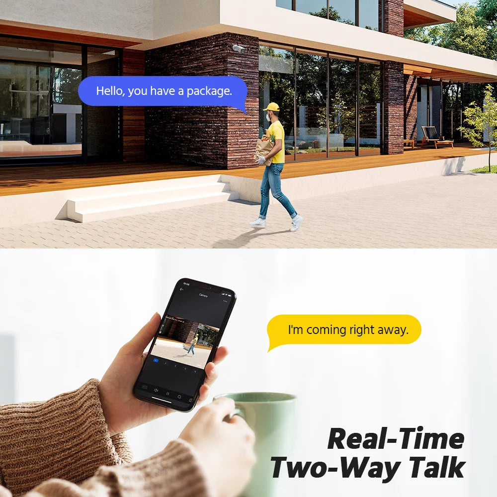 ANNKE H.265+ 4K Ultra HD IP Camera 4X Optical Zoom Dome Camera Home 8MP Night Vision Security Camera 2.8mm poe camera outdoor 4k