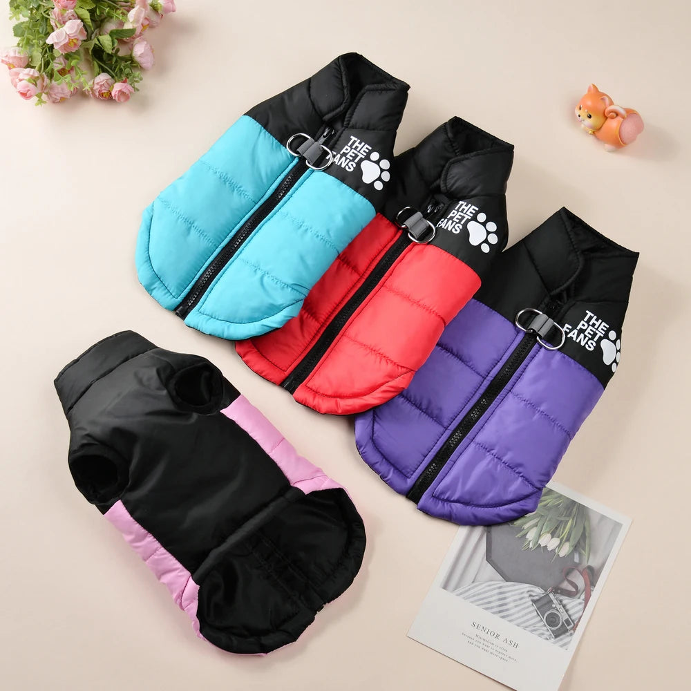 Winter Big Dog Jacket Coat Windproof Clothes For Medium Large Dogs Labrador Vest Outfits Cozy Warm Golden Retriever Pet Apparel