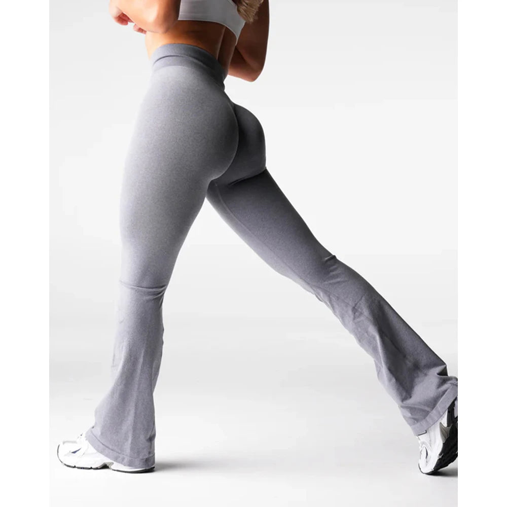 Effortless Flare Leggings — Seamless High-Waist Yoga Pants, Second-Skin Soft