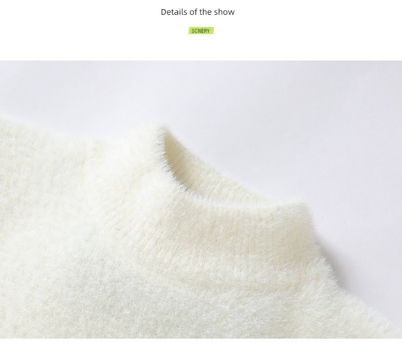 Teenager Half-High Collar Students Warm-Keeping Top Base Shirt