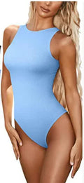 Ribbed Sleeveless Bodysuit (Tummy Control)
