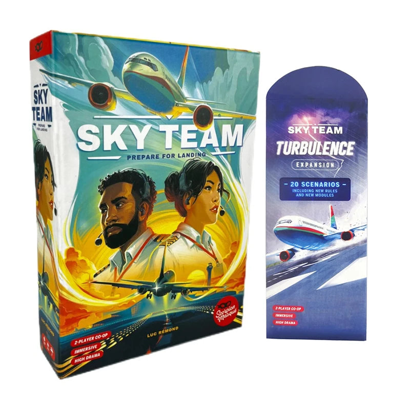 SKY TEAM And EXPANSION Board Game Turbulence 20 New Scenarios with Extra Rules and Modules for Enhanced Gameplay