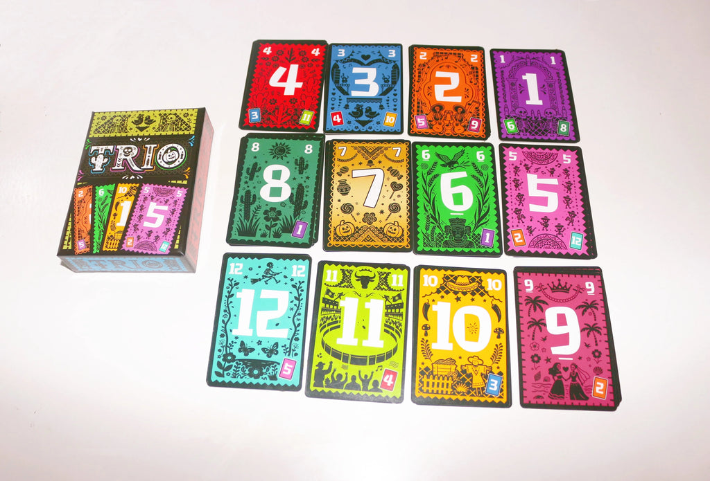 Trio, Family Game, Card Game, on the Recommendation List 2024 Game of the Year, 3-6 Players, from 8+ Years, 15 Minutes