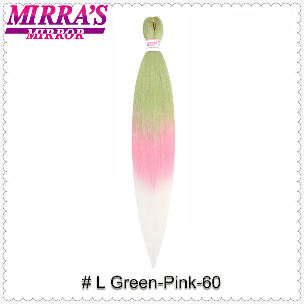 Corlorful Synthetic Jumbo Braids Hair Extensions 28 Inch Braiding Hair Pre Stretched Yellow Blue Green Red Pink Purple Braids