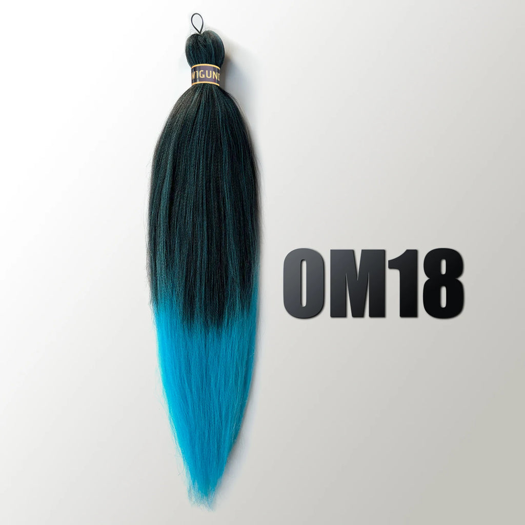 Wigundle Pre-Stretched Braiding Hair — EZ Crochet Yaki Straight (Flame-Retardant Kanekalon)