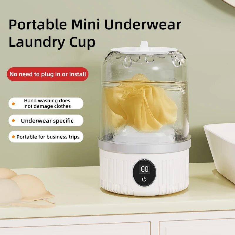 Mini Household Electric Washing Cup Underwear Socks Small Wireless Charging Washing Machine Pet clothes washing machine