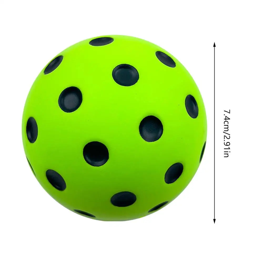 Foam Pickleball Practice Balls — Quiet, Safe & Durable (PU Foam, 2.9")