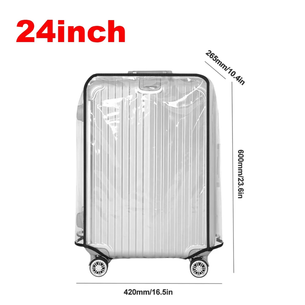 18-30inch Luggage Cover Waterproof Protective Suitcase Cover Trolley Covers PVC Travel Luggage Protector Travel Accessory