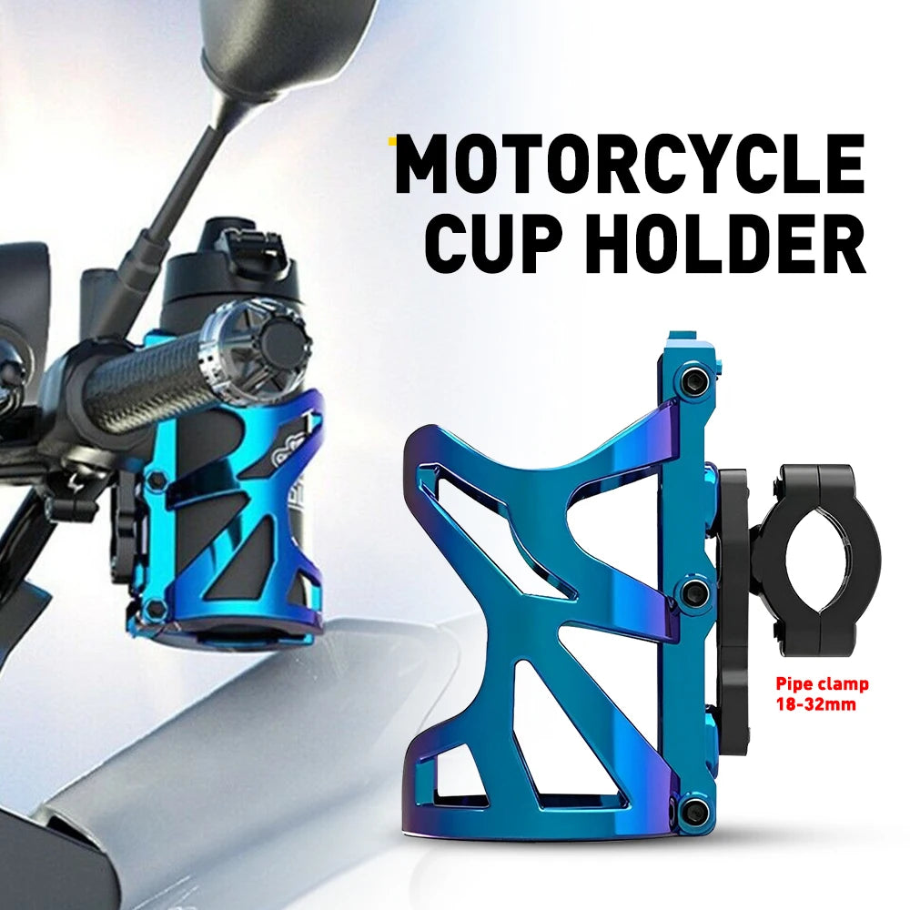 Universal Motorcycle Cup Holder | Adjustable Drink & Water Bottle Mount for Bikes and Scooters