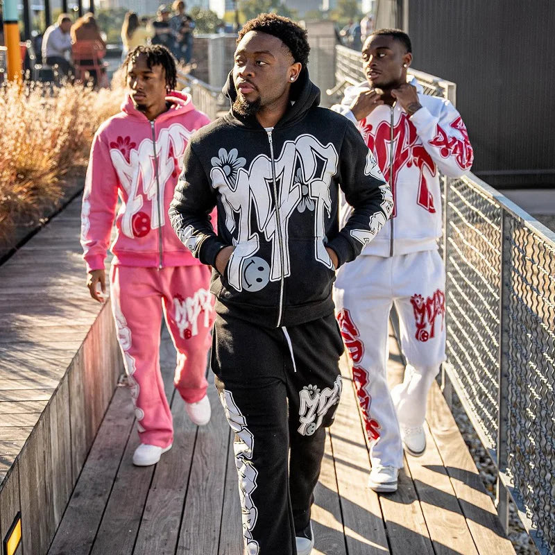 High Street Y2K zip up hoodie women Gothic 90s Print Hoodie kawaii streetwear Sweatshirt Vintage clothing Punk Loose Hip Hop