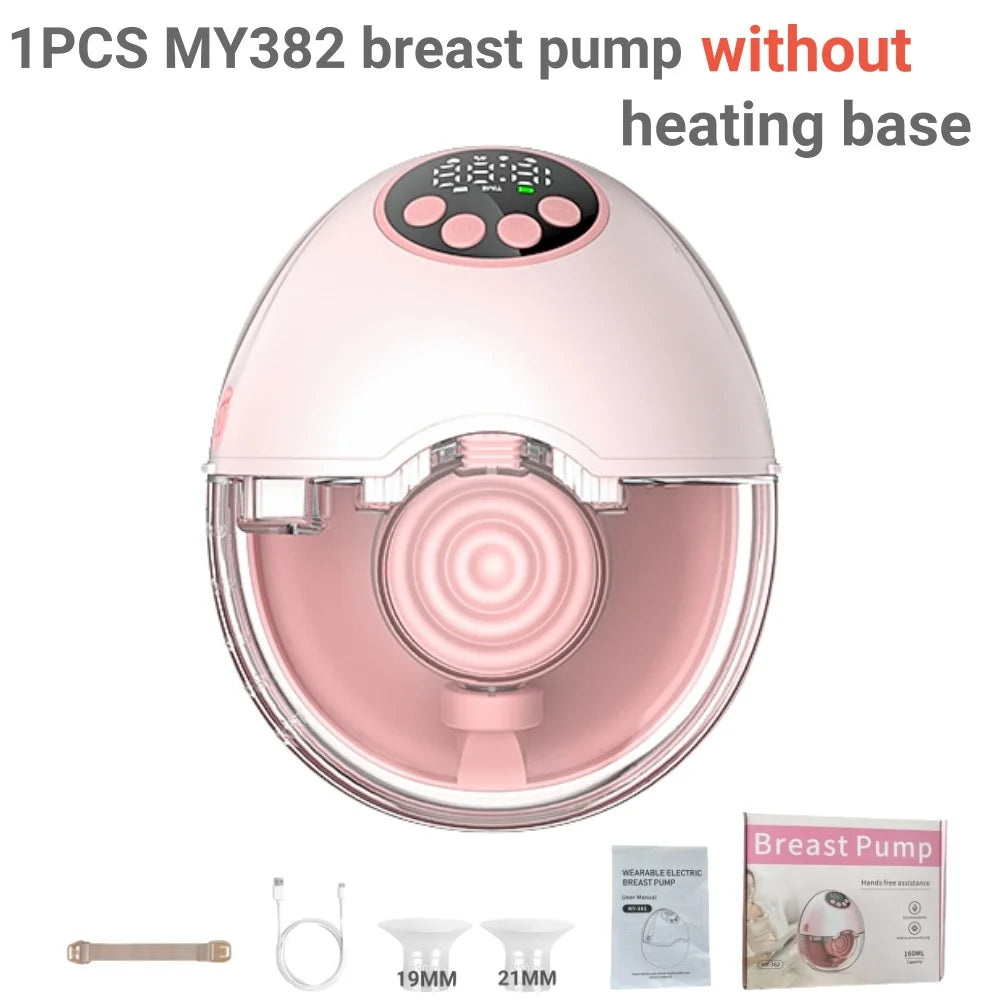 MGYR MY382 Wearable Electric Breast Pump — Hands-Free, BPA-Free, Optional Heating & UV Lid