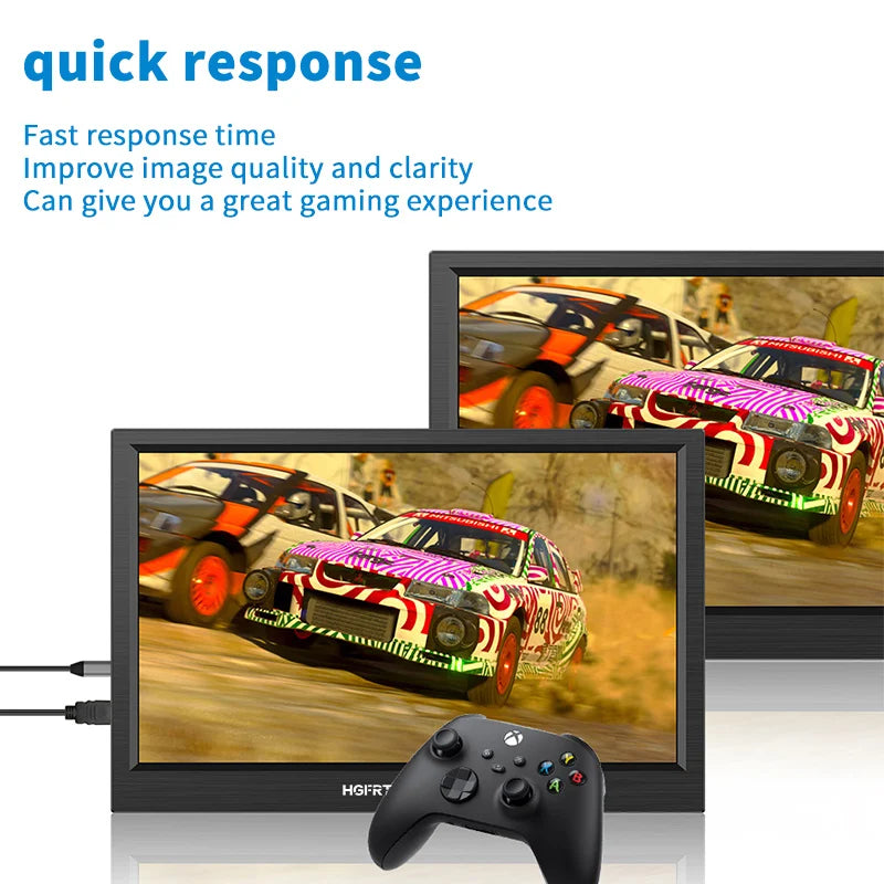 HGFRTEE 11.6" Portable Monitor — 1366×768 | IPS (ADS) | 60Hz | Speakers