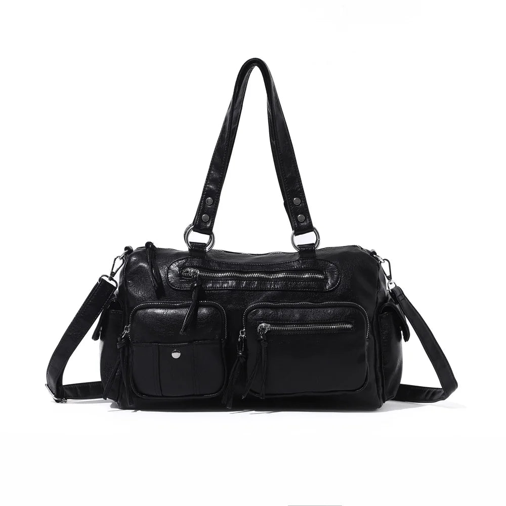 Venn Angel Women's Shoulder Bag Soft PU Handbg Fashion Tote Large Capacity Crossbody Shoulder Bag Snakeskin Handbag Purse