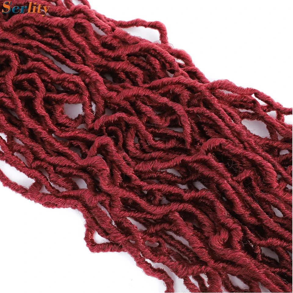 Serlity Faux Locs Extensions — 36"/24"/18" Soft Goddess Dreadlocks Crochet Hair