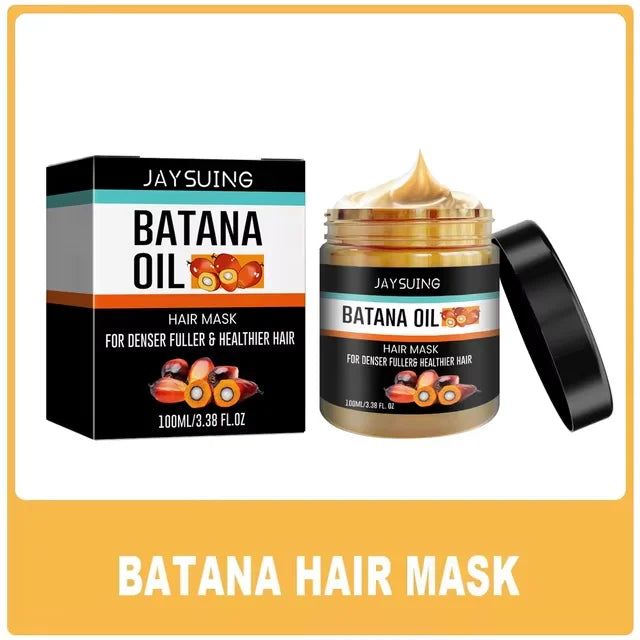 Fast Hair Growth Set – Batana Oil & Hair Mask for Traction Alopecia, Anti-Breakage & Baldness Repair (120g + 50ml)