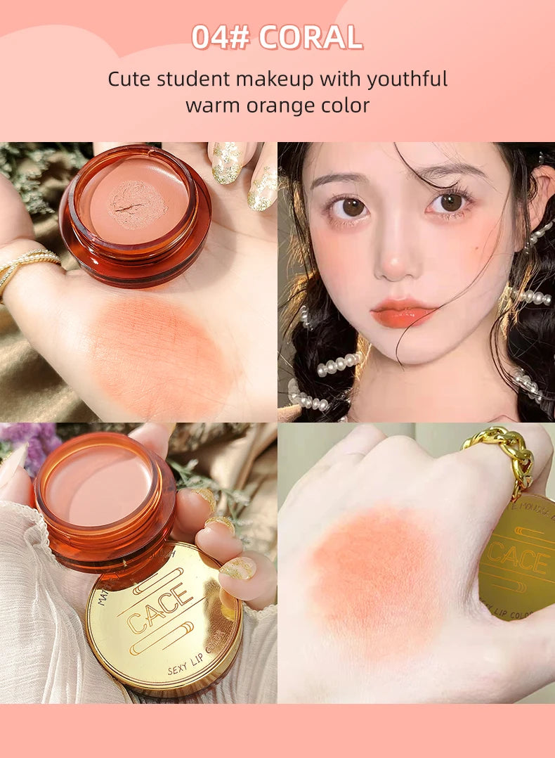 QIBEST Matte Blush Rouge Palette — Long-Lasting Natural Glow