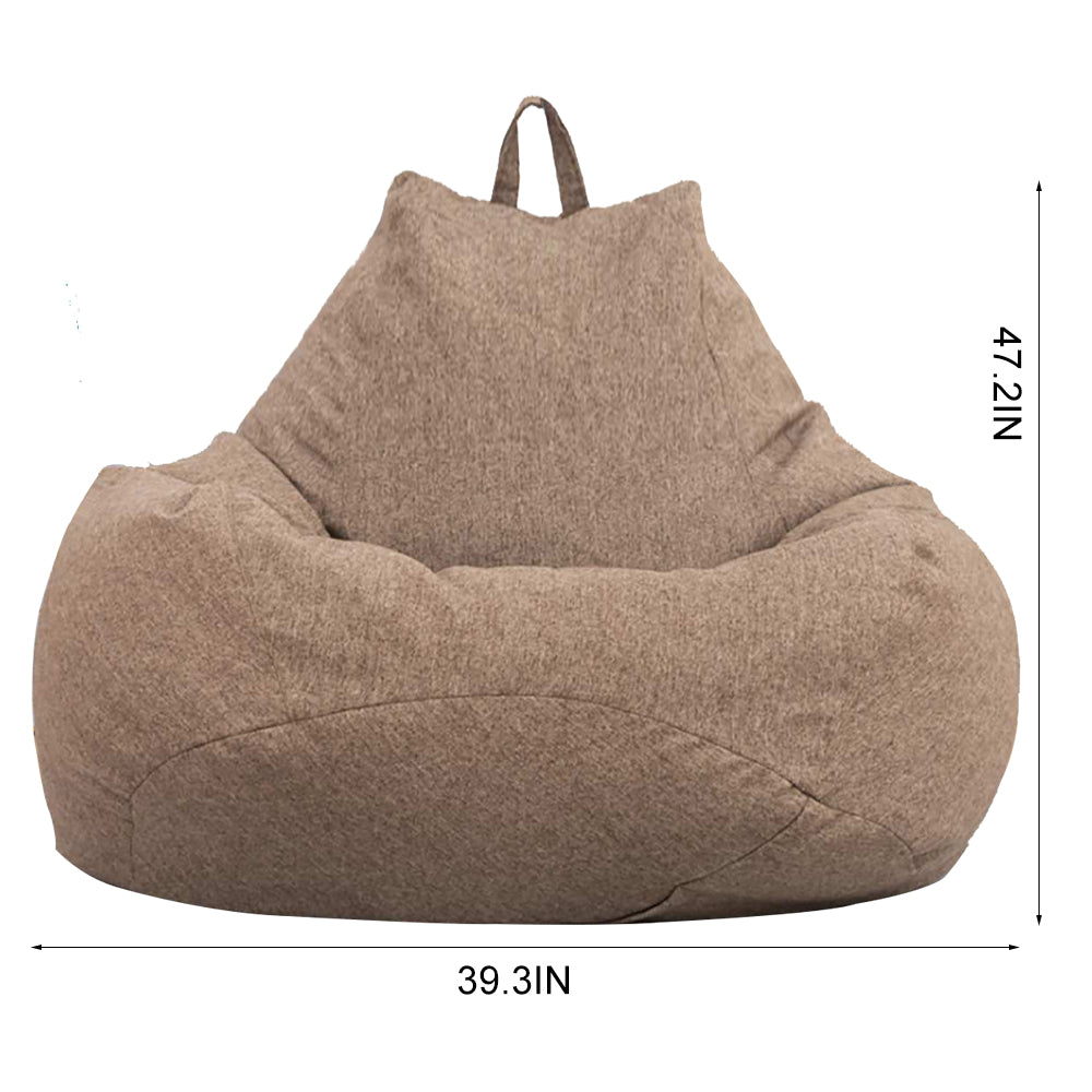 Lazy Sofas Cover Chairs Without Filler Adults Bean Bag Chair Couch Living Room Bedroom Home Tatami Lounger Seat