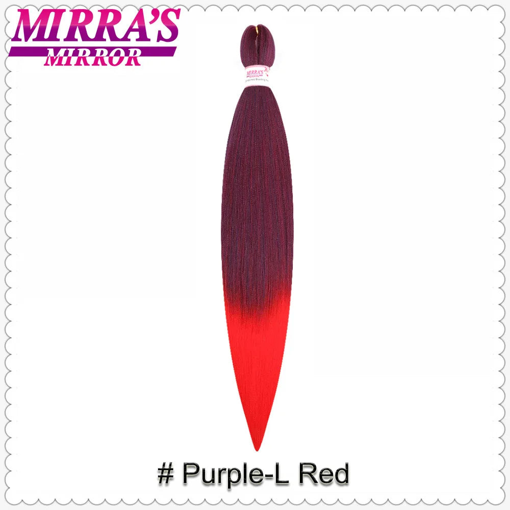 Corlorful Synthetic Jumbo Braids Hair Extensions 28 Inch Braiding Hair Pre Stretched Yellow Blue Green Red Pink Purple Braids