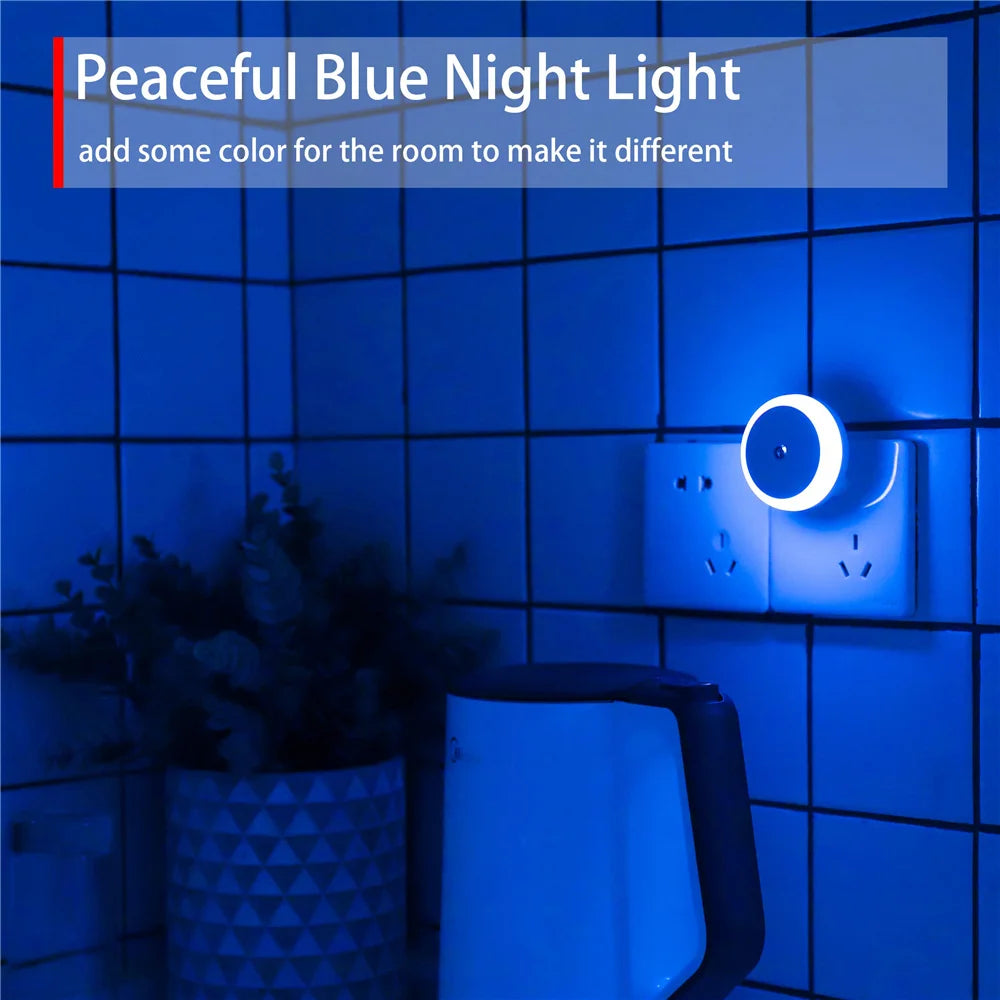 RXSFY Dusk-to-Dawn Plug-In LED Night Light (Auto-Dim)