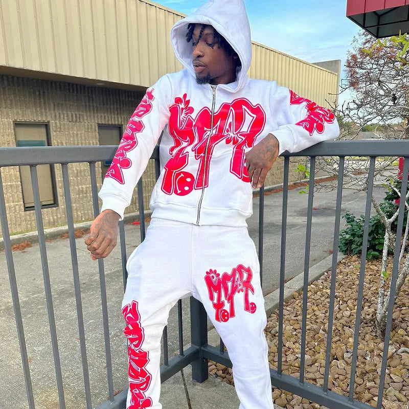 High Street Y2K zip up hoodie women Gothic 90s Print Hoodie kawaii streetwear Sweatshirt Vintage clothing Punk Loose Hip Hop