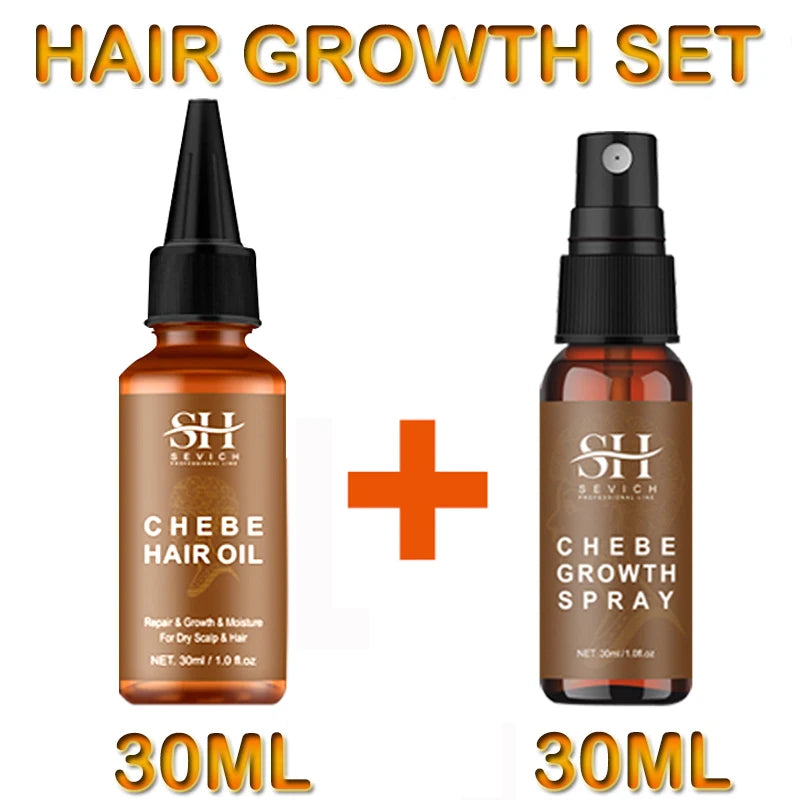 Sevich Chebe Fast Hair Growth Set — Oil 30ml + Mask 100g (Anti-Breakage & Traction Care)