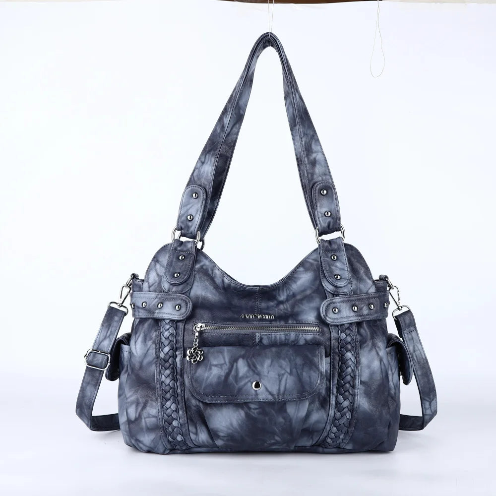 Bag Women Handbags Satchel Top-handle shoulder bag PU Crossbody Bag Dumpling Pack Multi-pockets Shoulder Bags Purse
