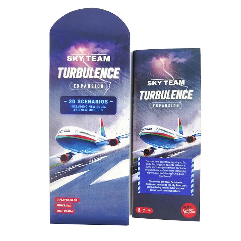 SKY TEAM And EXPANSION Board Game Turbulence 20 New Scenarios with Extra Rules and Modules for Enhanced Gameplay