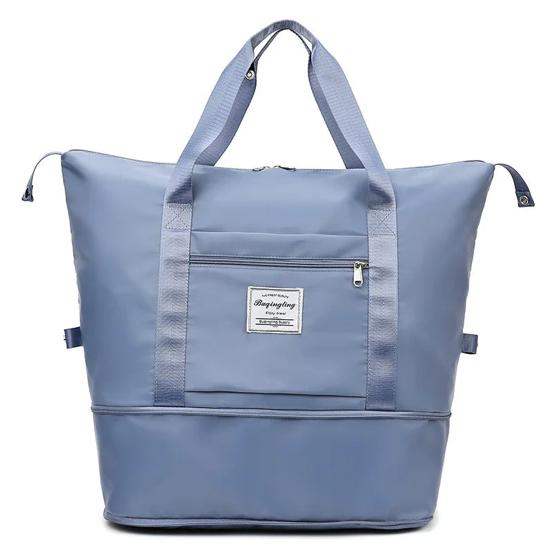 Large Capacity Expanding Double back Travel Bags Luggage Organizer Bag Handbag Waterproof Foldable Travel Clothes Storage Bag