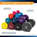 Neoprene Coated Home Dumbbells Set in Colors, Free Weights for Safe Men & Women Fitness Training