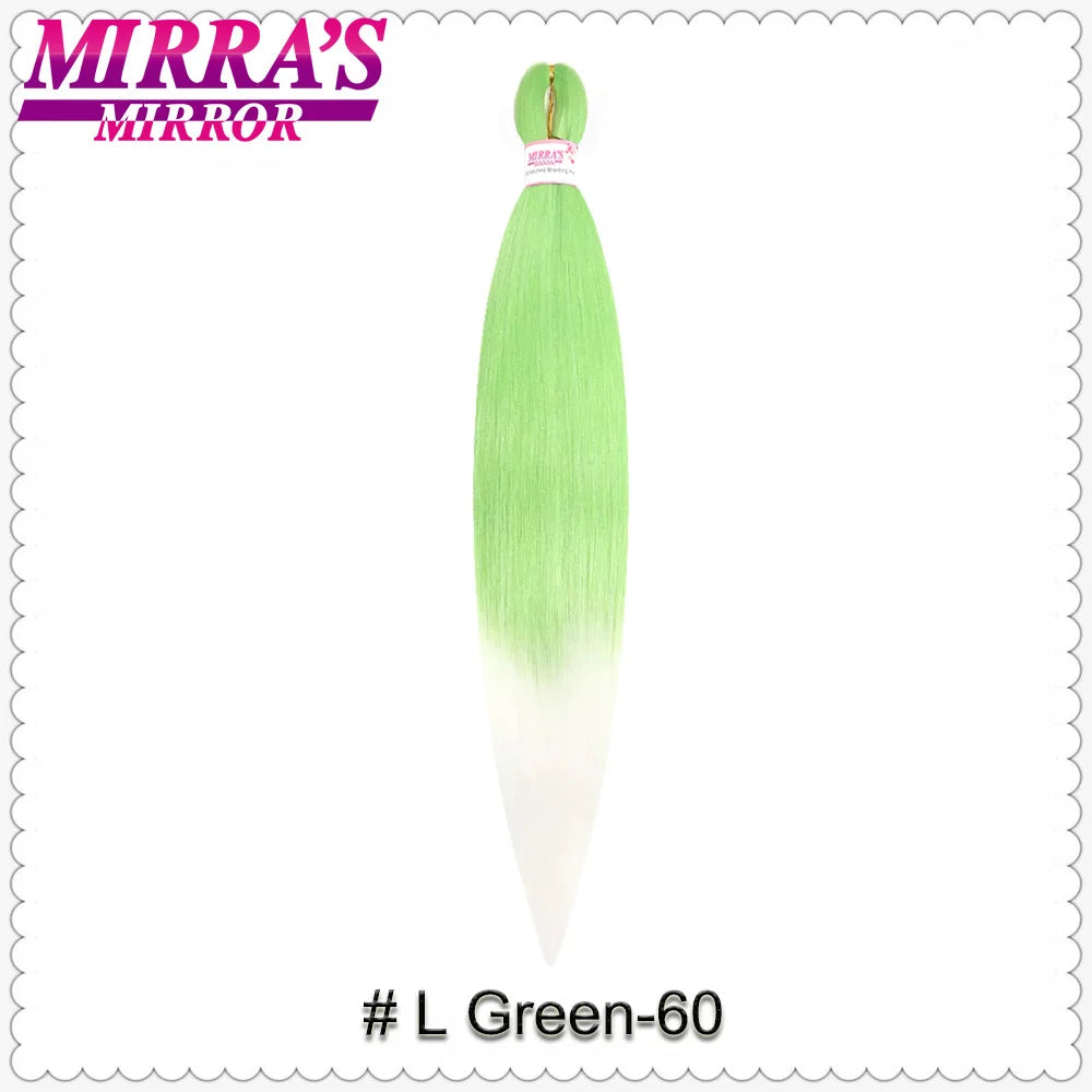 Corlorful Synthetic Jumbo Braids Hair Extensions 28 Inch Braiding Hair Pre Stretched Yellow Blue Green Red Pink Purple Braids