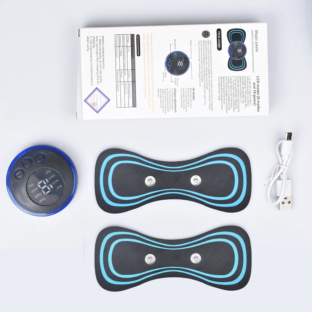 INSMART Mini EMS Neck Massager Patch (8 Modes, 19 Levels)