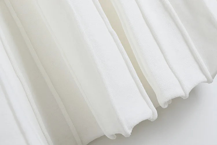 Ribbed Knitting A-line Short Dress Chic Elegant Slim Summer Dress 2025 Short Sleeve Round Neck Fashion New Dresses Vestidos