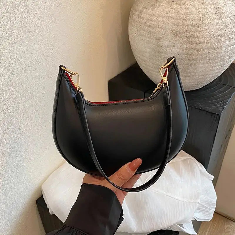 Women's Bag Shoulder Bags Women Moon-shaped Baseball NEW Fashion Luxury Women's Single Shoulder Bag
