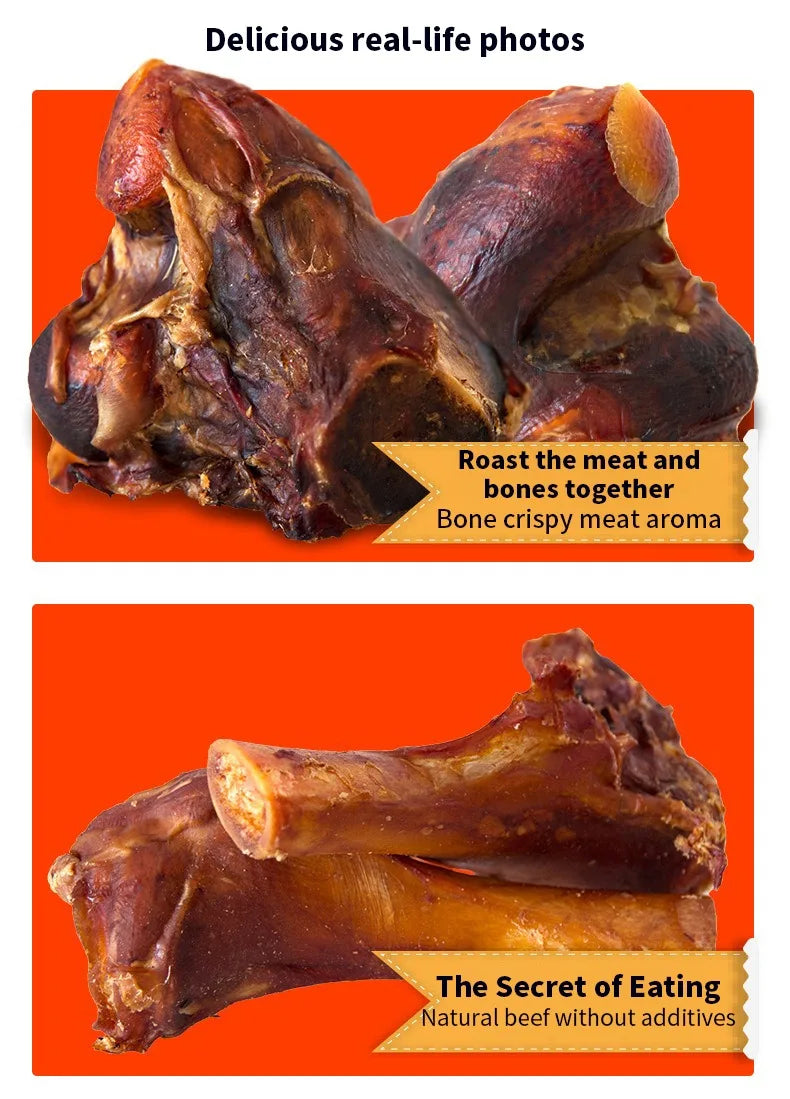 Pet Dog Snacks Crispy Beef Stick Bone Large Size Grinding Teeth Snacks Delicious Nutritious Meat Flavorful Bone Crispy Pet Food